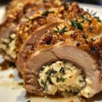 goat cheese stuffed pork tenderloin