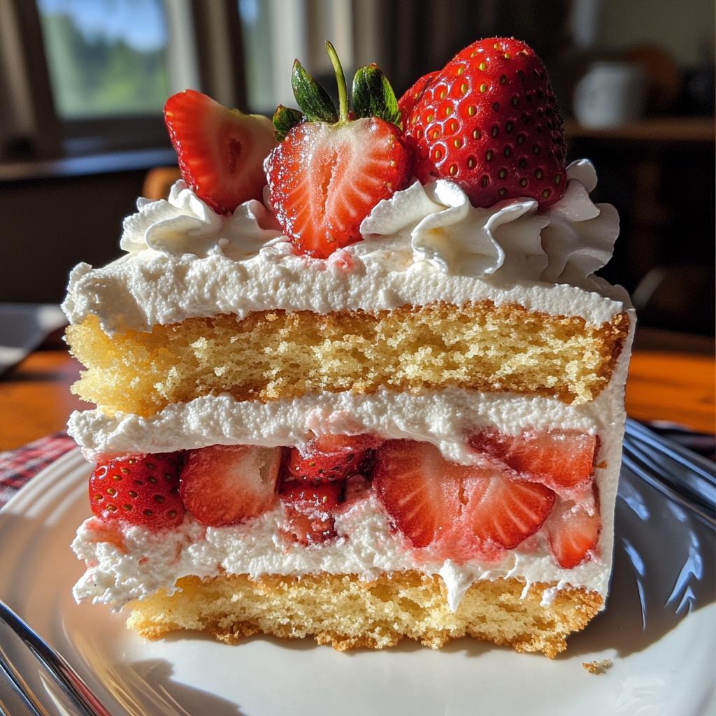 heavenly fluffy strawberry shortcake