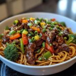 hoisin beef noodles
