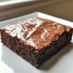 homemade brownie