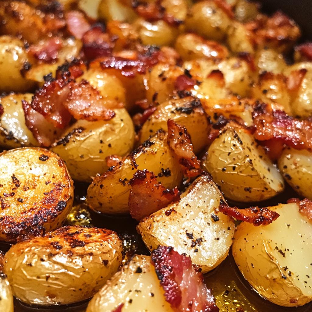 honey bacon roasted potatoes