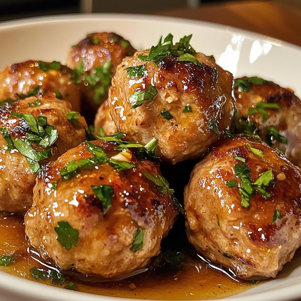 honey garlic turkey meatballs