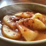 hot buttered apple sauce with cinnamon and nutmeg