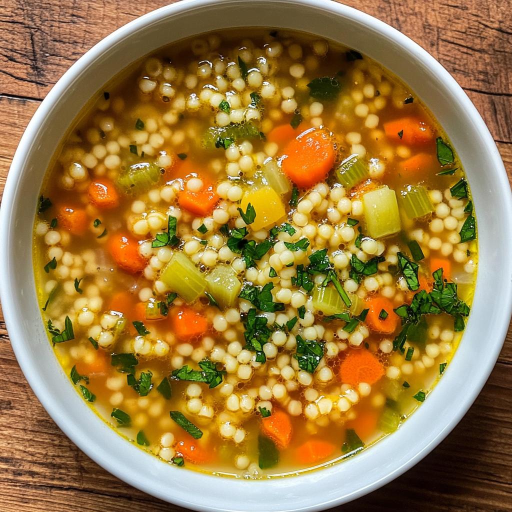 italian pastina soup - detail 1