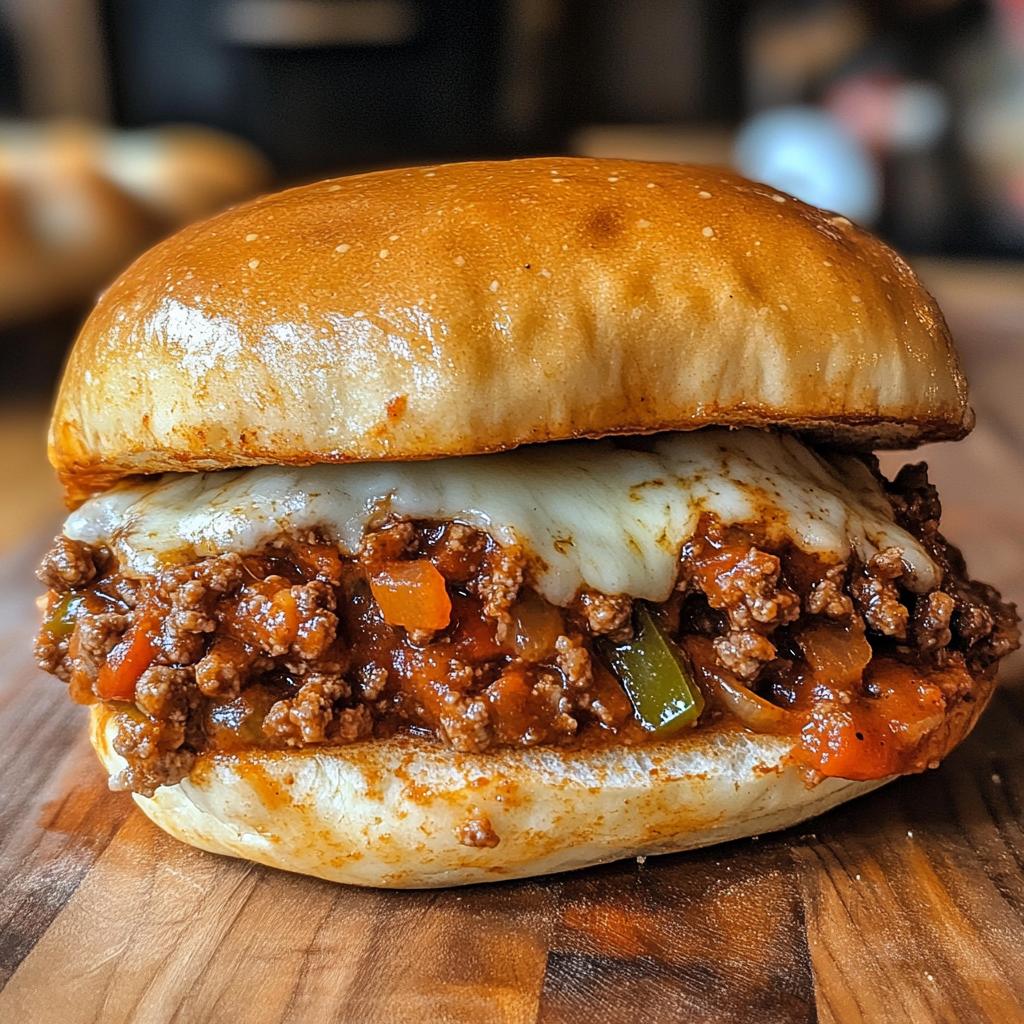 italian sloppy joe sandwich - detail 1