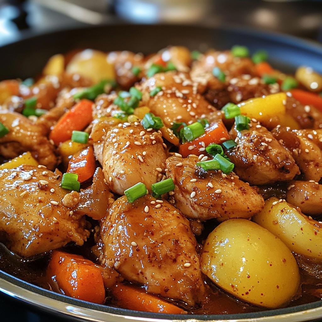 jjimdak korean braised chicken