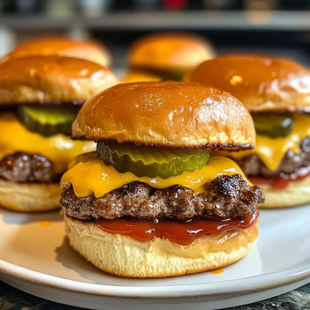 juicy cheeseburger sliders