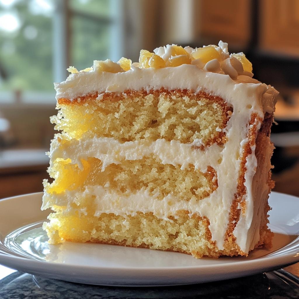 juicy pineapple heaven cake - detail 1