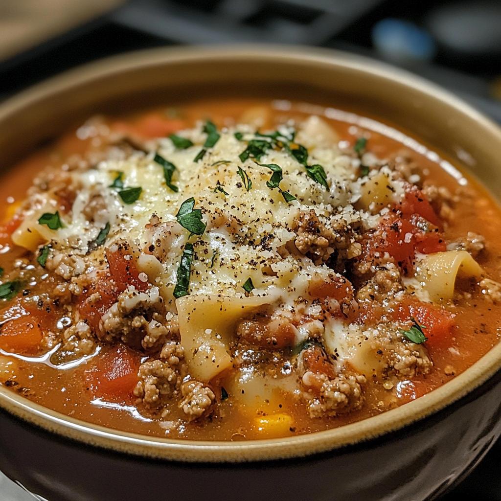 lasagna soup - detail 1