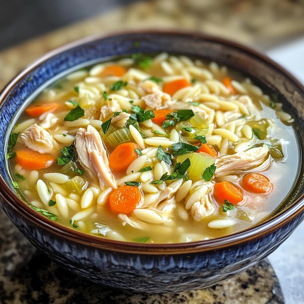 lemon chicken orzo soup