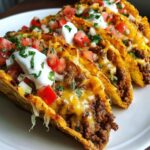 loaded cheesy pocket tacos