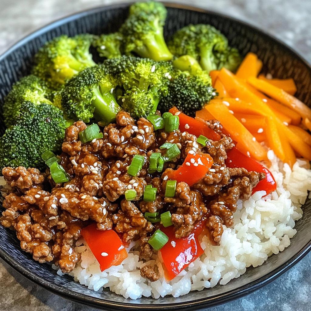 meal prep ground beef teriyaki