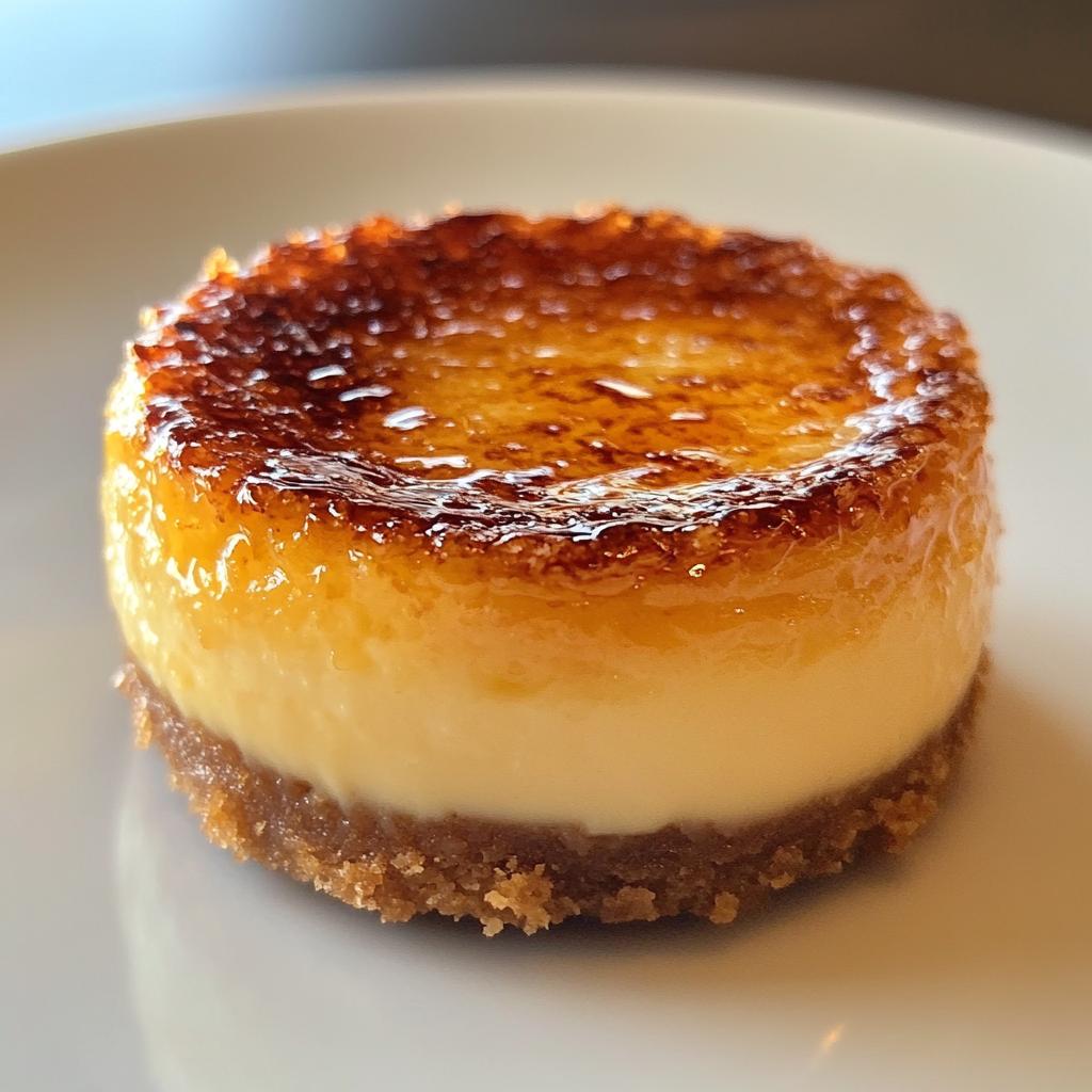 mini creme brulee cheesecakes