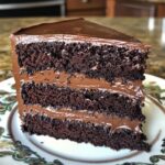 moist and fudgy chocolate cake