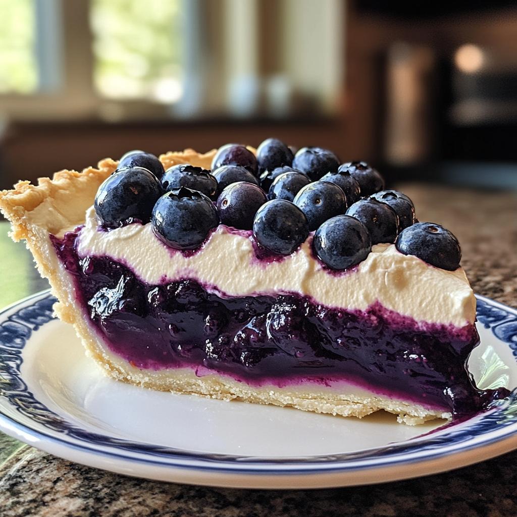 no bake blueberry pie