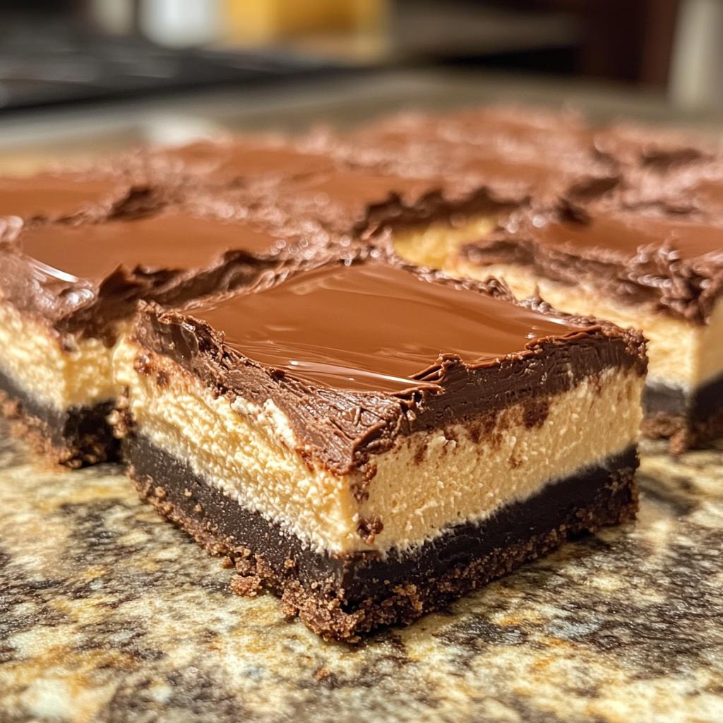 nutella cheesecake bars - detail 1