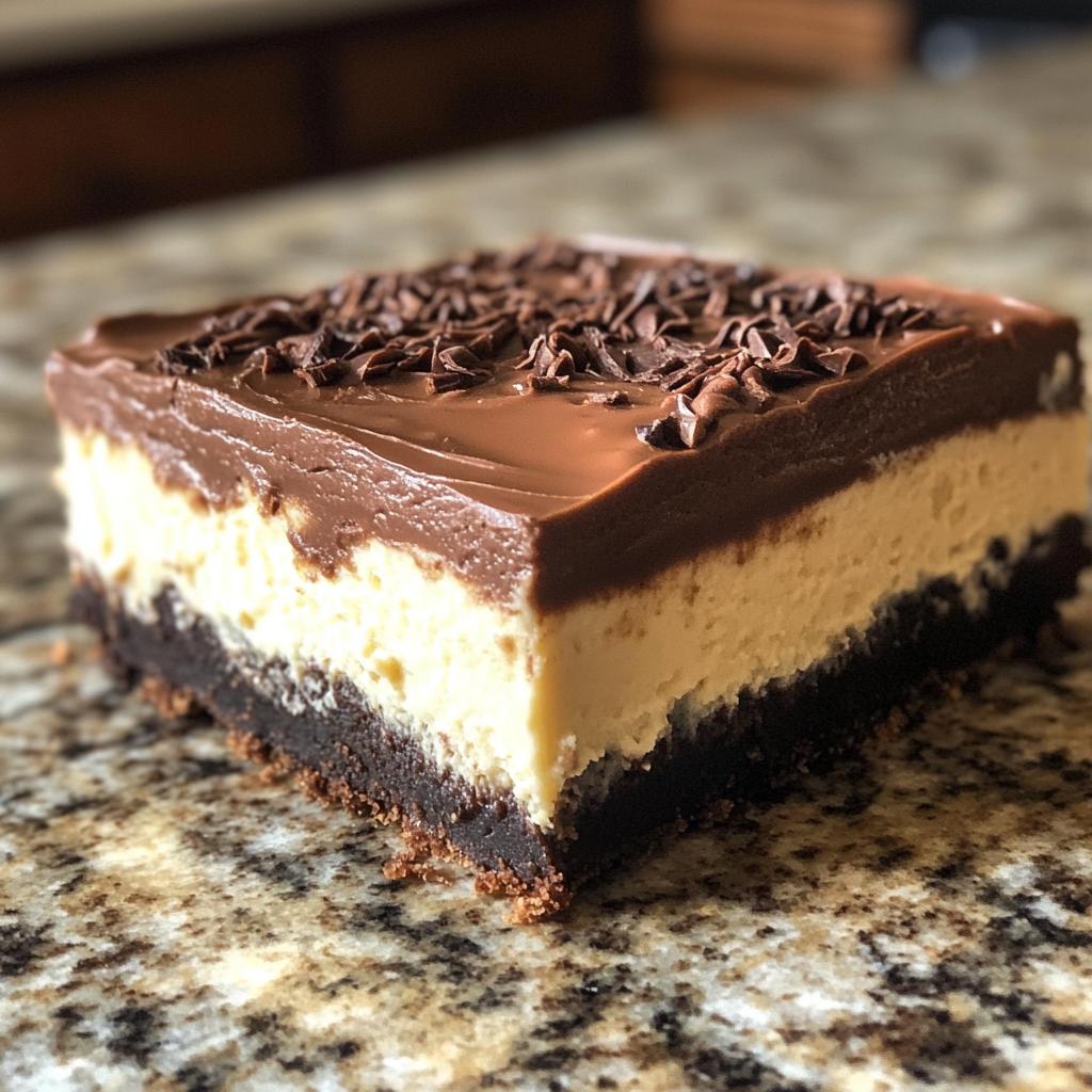 nutella cheesecake bars