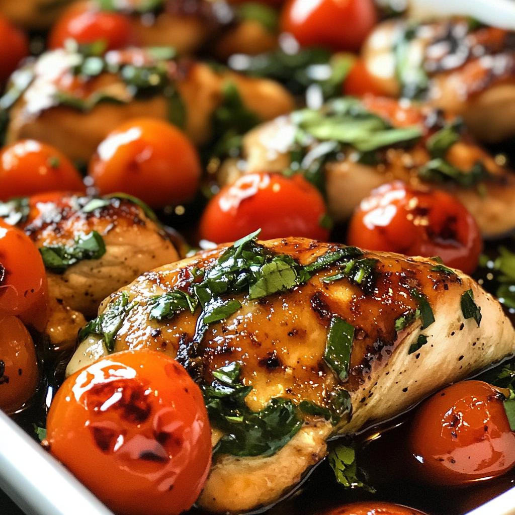 one pan balsamic chicken