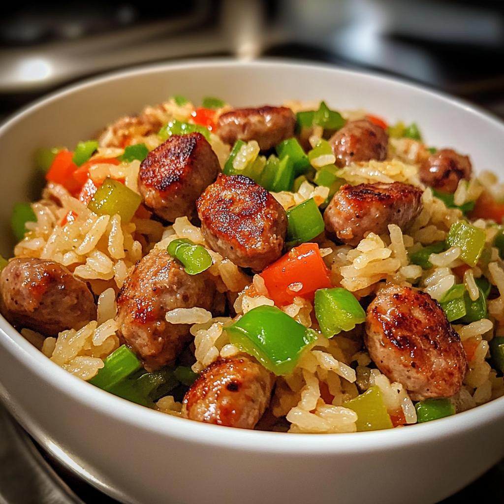 one pot sausage and rice