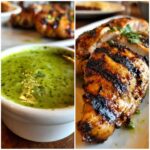 peruvian grilled chicken with creamy green sauce