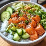 poke bowl with salmon