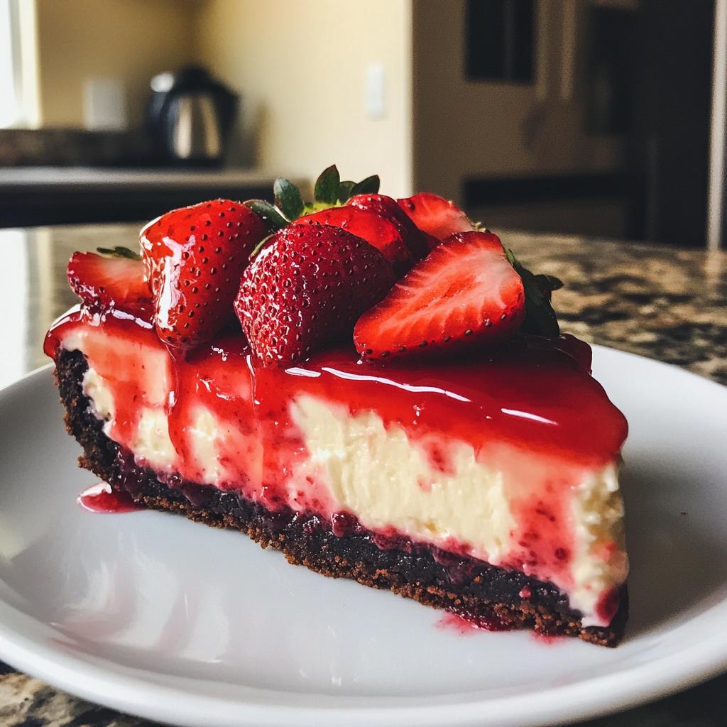 red velvet strawberry cheesecake - detail 1