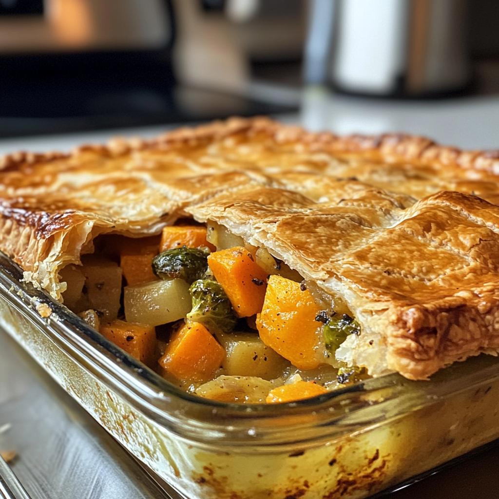 roasted autumn vegetable pot pies - detail 1