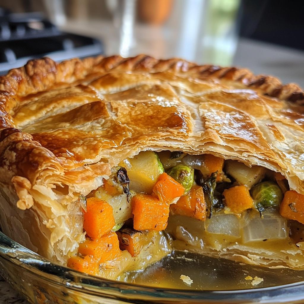 roasted autumn vegetable pot pies
