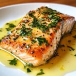 salmon with garlic lemon butter sauce
