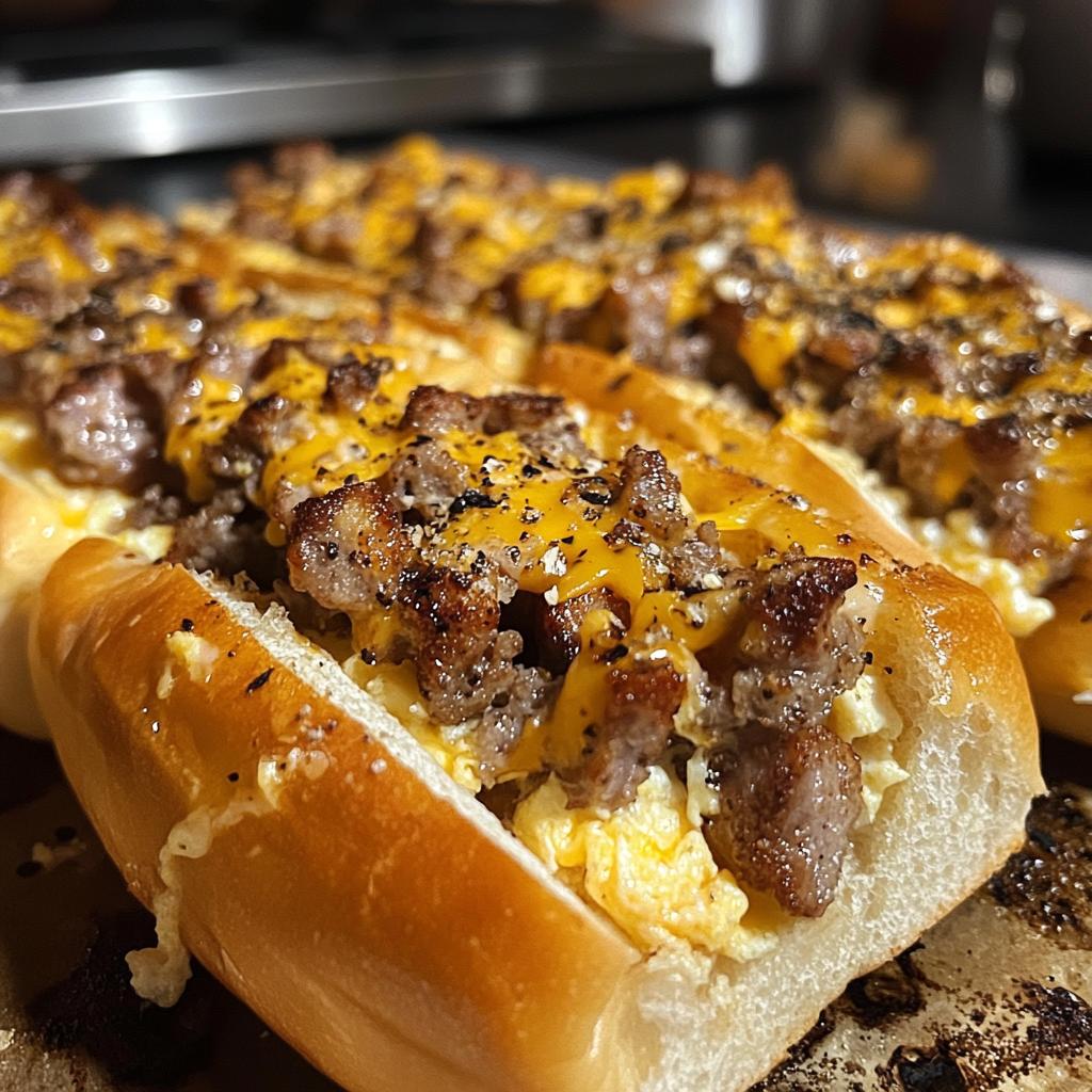 sausage and egg breakfast rolls for a hearty start