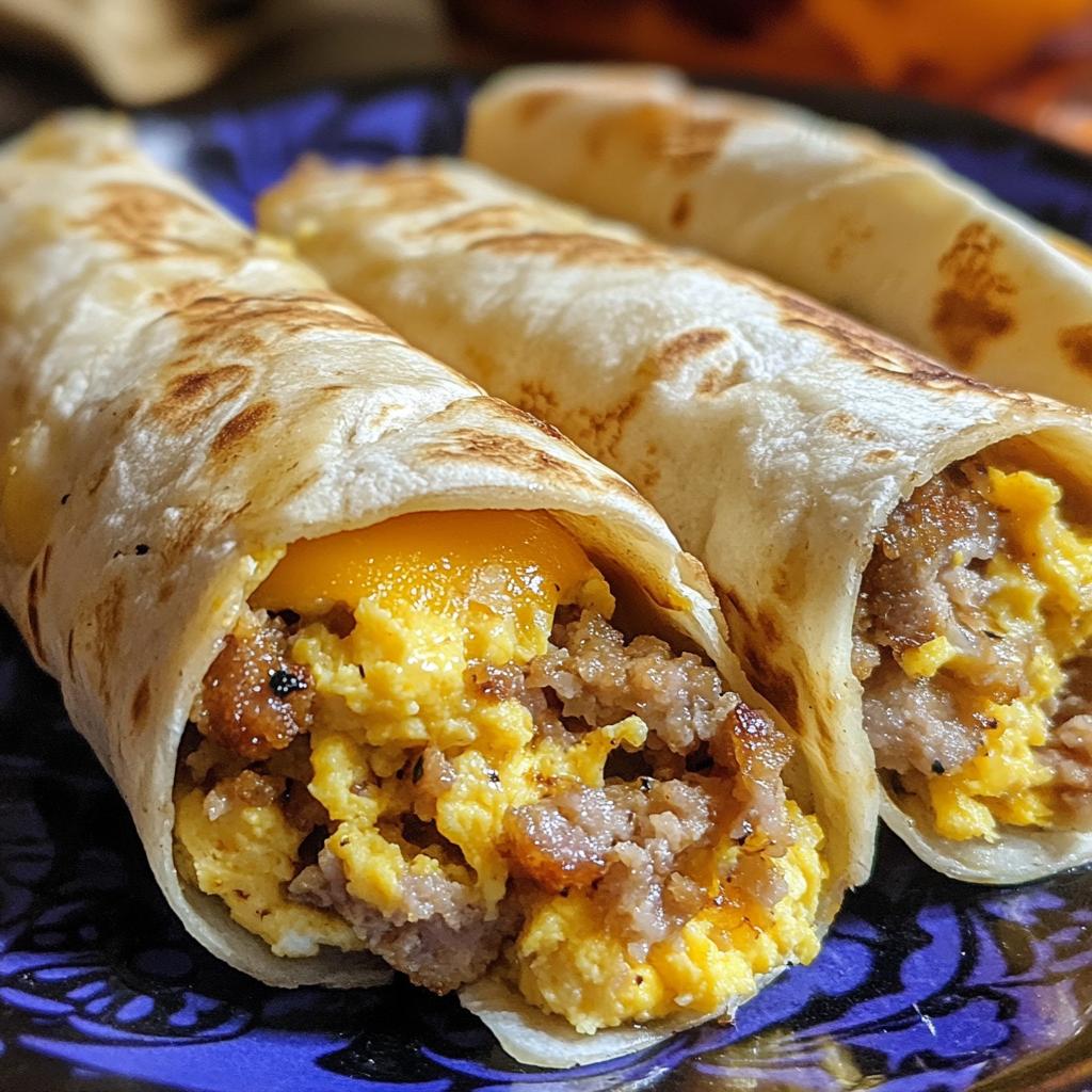 sausage egg and cheese breakfast roll ups