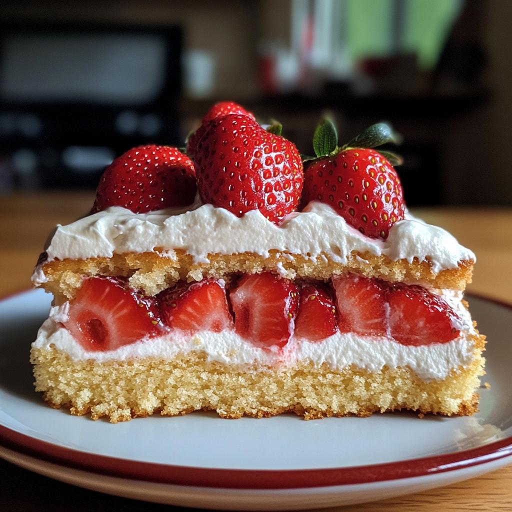 schneller erdbeerkuchen mit schmand