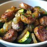 skillet sausage and zucchini
