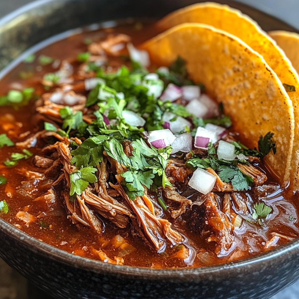 slow cooked spicy mexican birria - detail 1