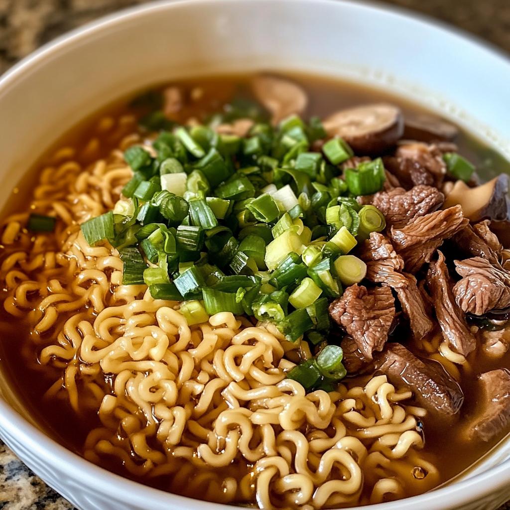slow cooker beef ramen noodles