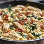 slow cooker creamy tuscan chicken orzo