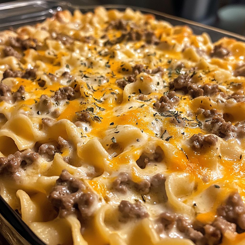 sour cream beef noodle casserole