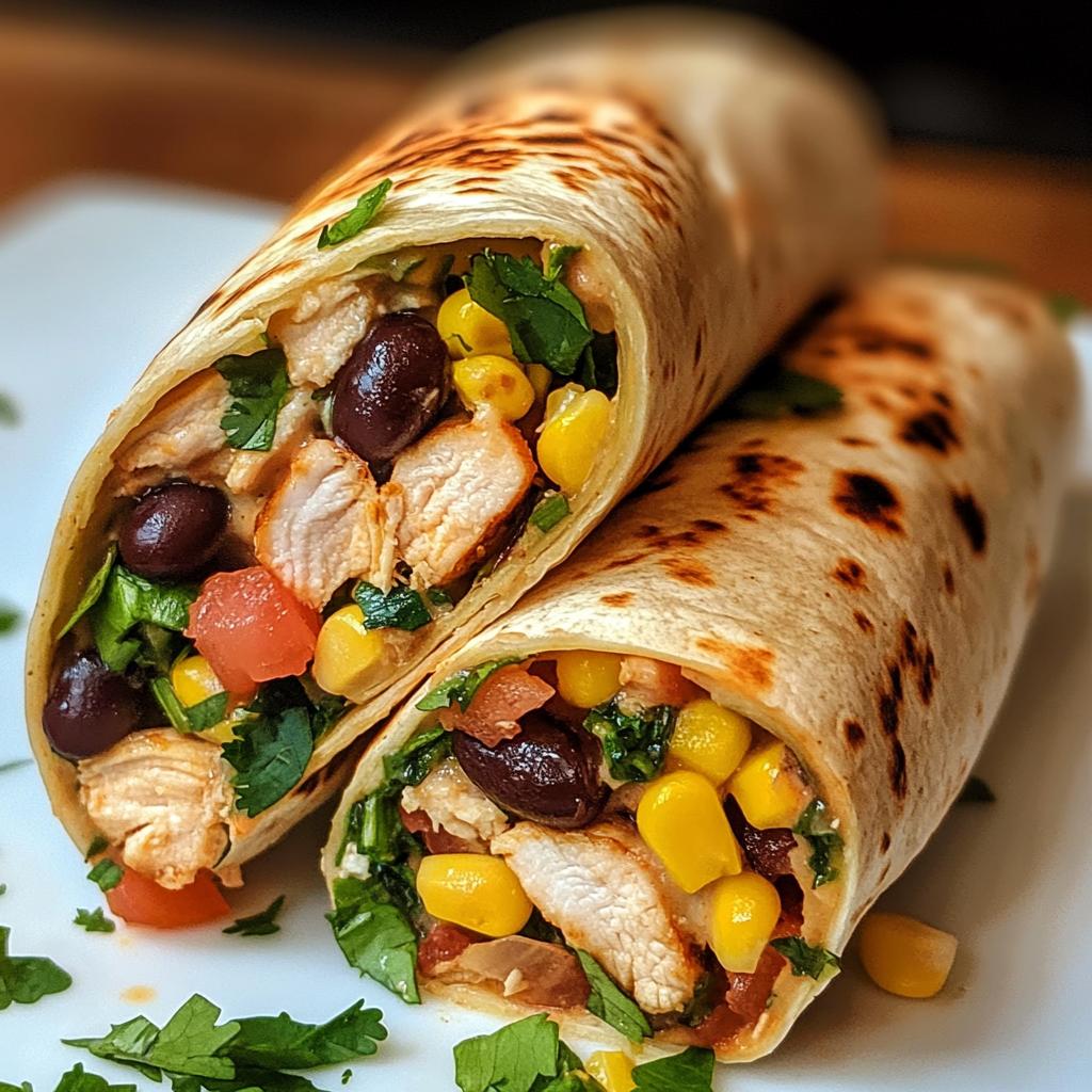 southwest chicken wrap 2