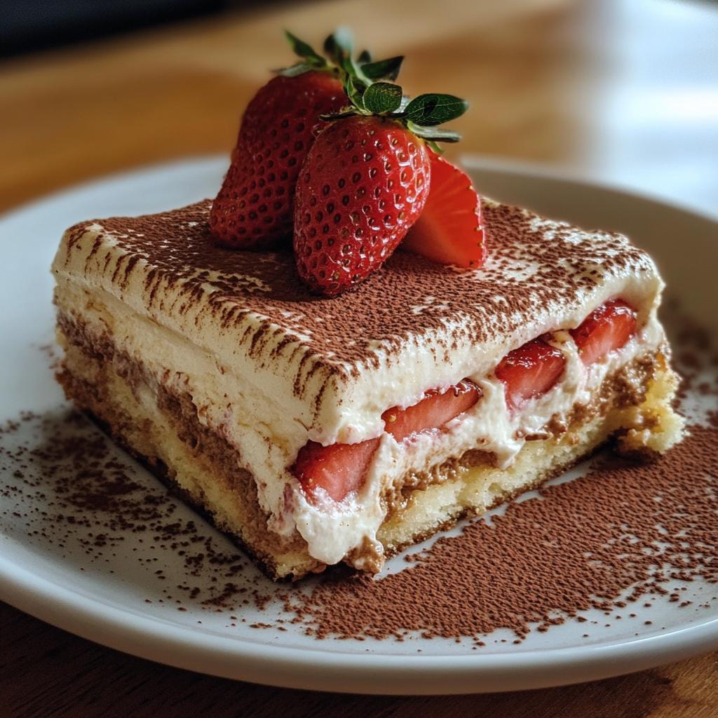 strawberry tiramisu