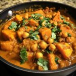 sweet potato and chickpea curry