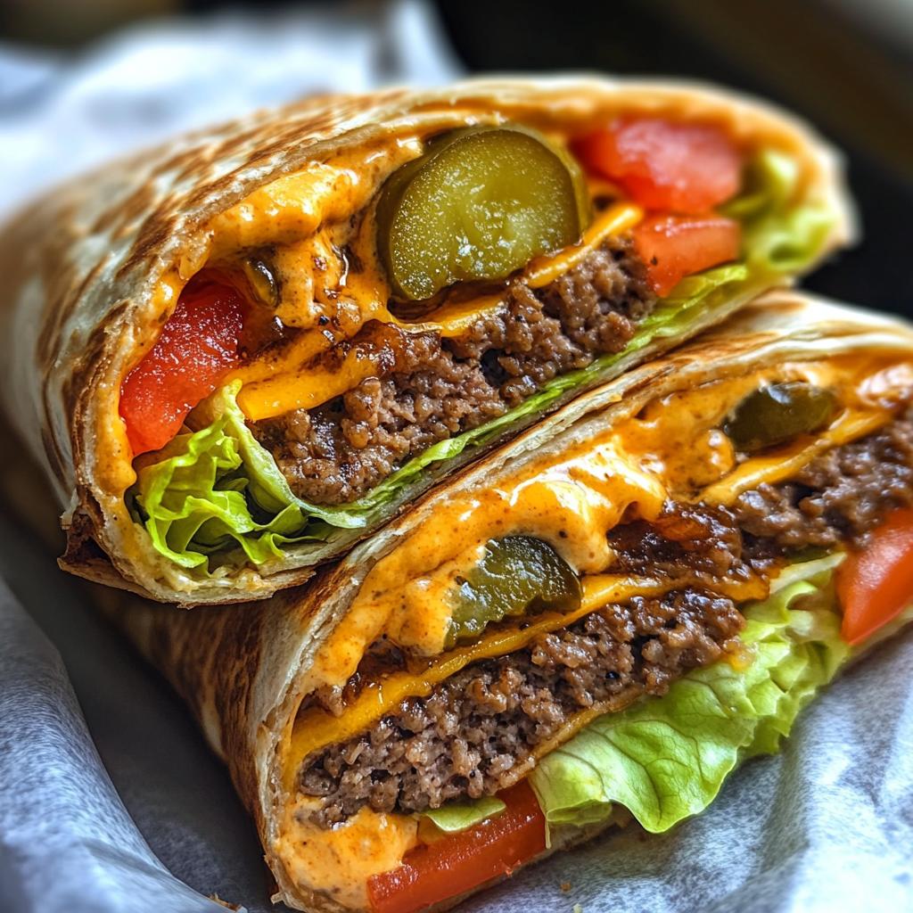 vegan cheeseburger wraps with plant based meat
