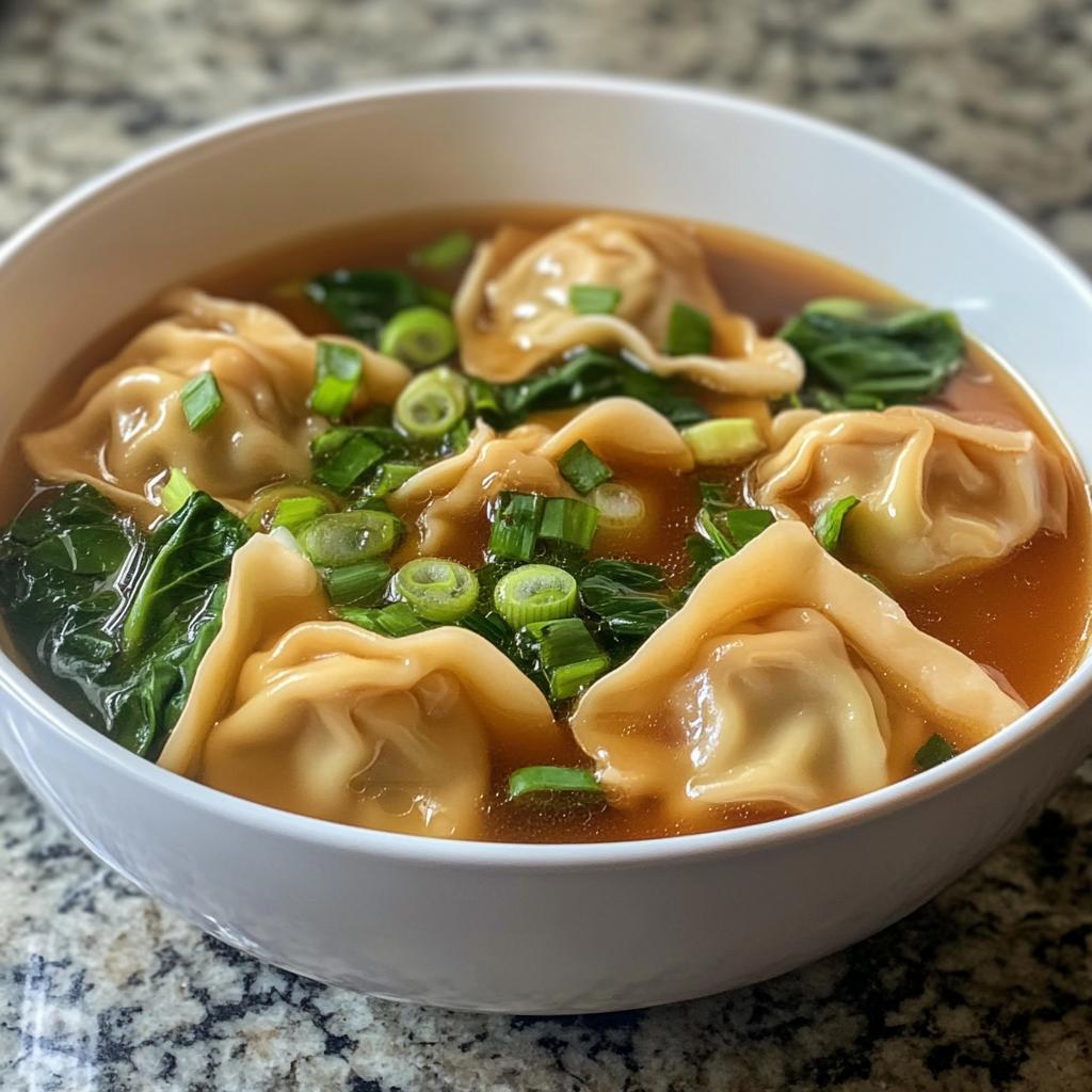 wonton soup - detail 1