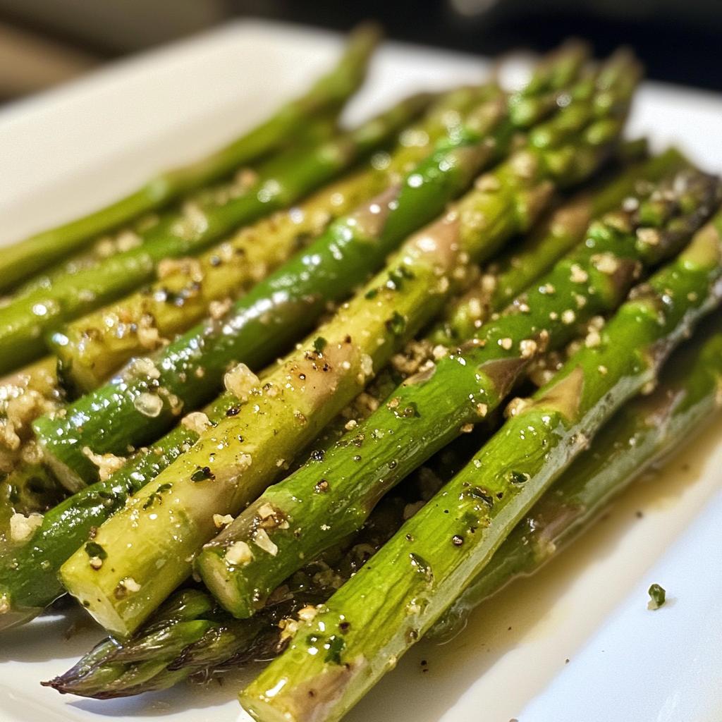 air fryer asparagus - detail 1