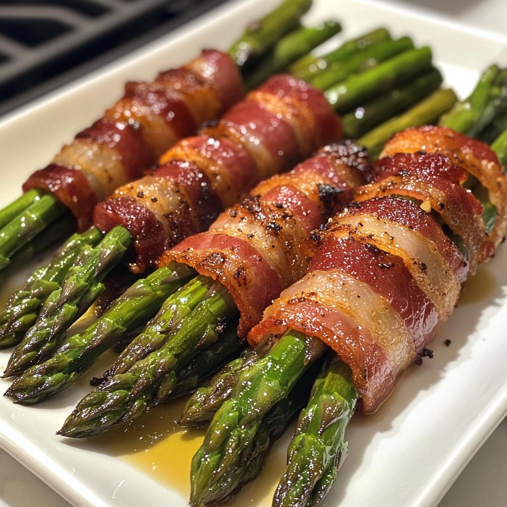 air fryer bacon wrapped asparagus