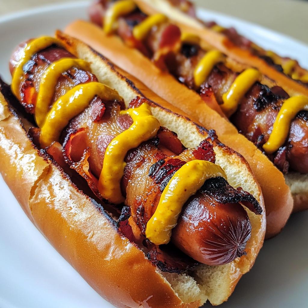 air fryer bacon wrapped hot dogs