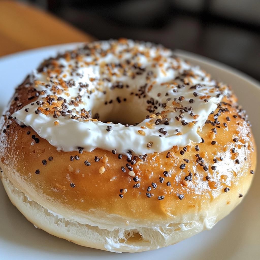 air fryer bagels with cream cheese