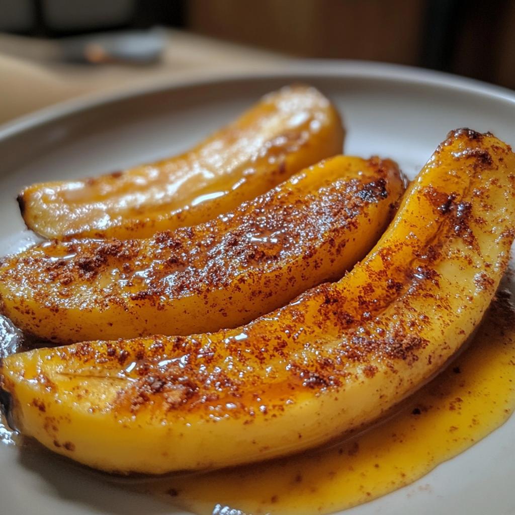 air fryer banana - detail 1