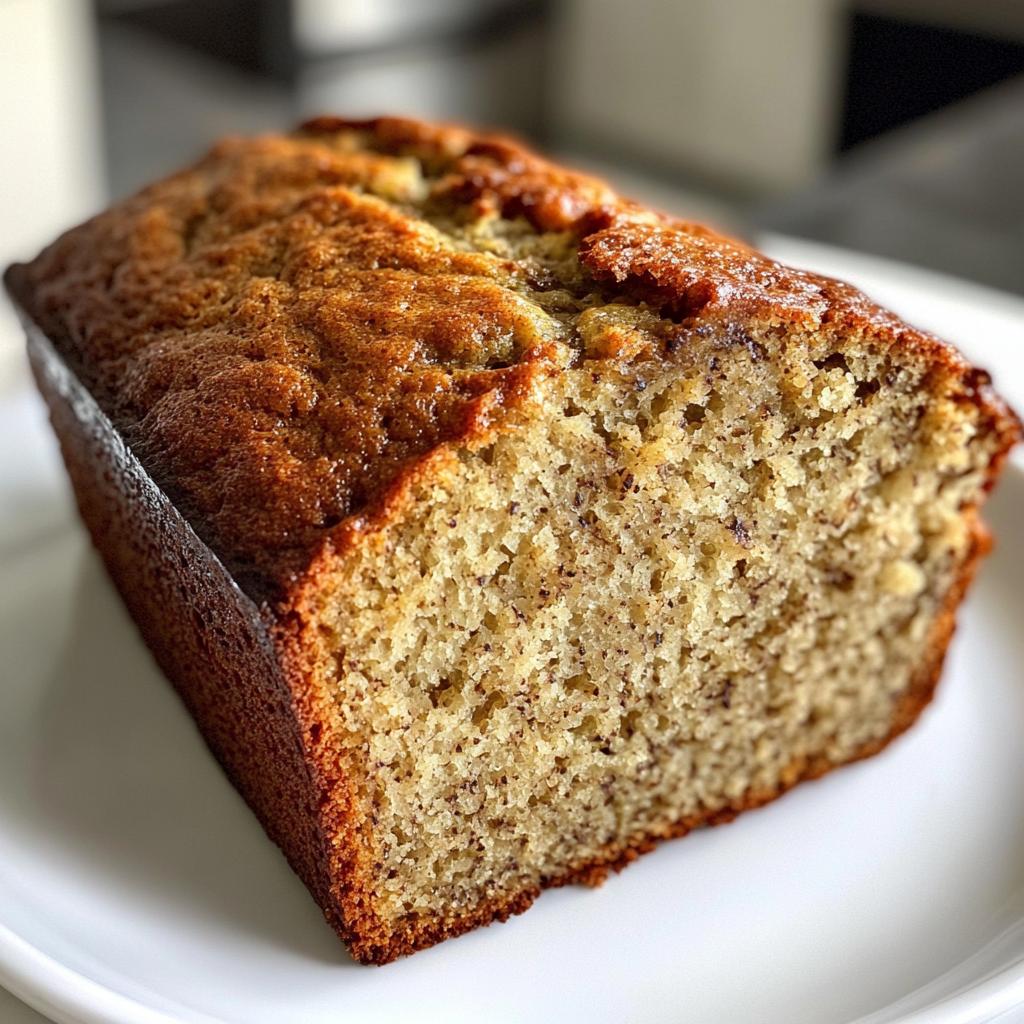 air fryer banana bread - detail 1