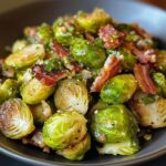 air fryer brussel sprouts with bacon