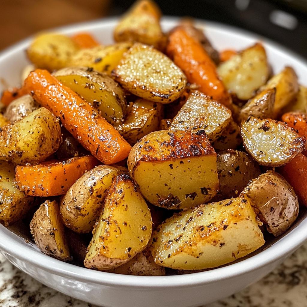 air fryer carrots and potatoes